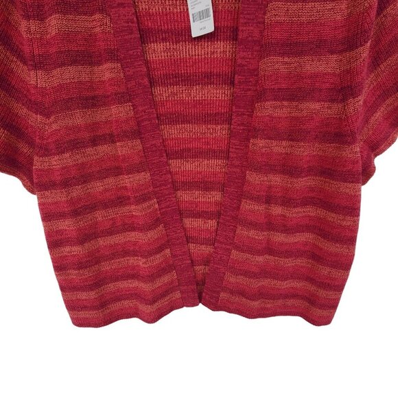 Lane Bryant NWT Women's Short Sleeve Shrug Cardigan Sweater Red Size 18/20 - Picture 2 of 12